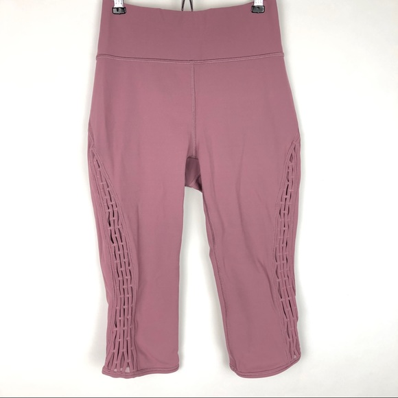 Lululemon Love Knot Crop *15" Figue Luxtreme Pink - Picture 6 of 14